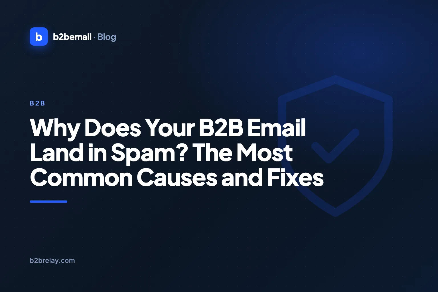 Why Does Your B2B Email Land in Spam? The Most Common Causes and Fixes